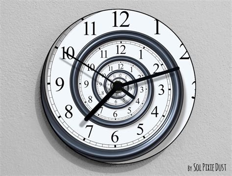 Time Travel Wall Clock Etsy