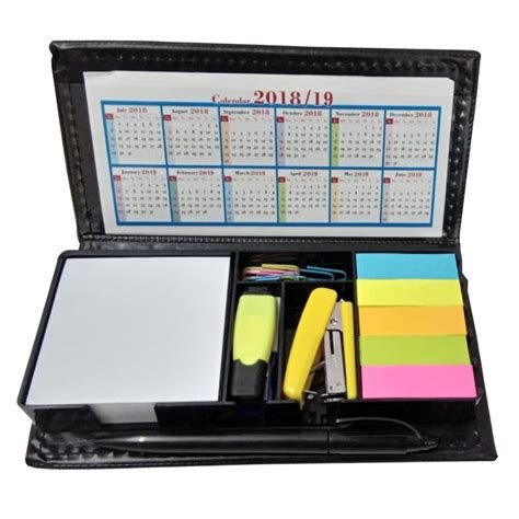 Black Everything Essential Executive Combo Stationary Kit For Office At