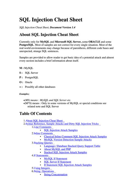 Sql Injection Cheat Sheet Cool My Cheatsheet Cheat Sheet By Hatelove Vrogue