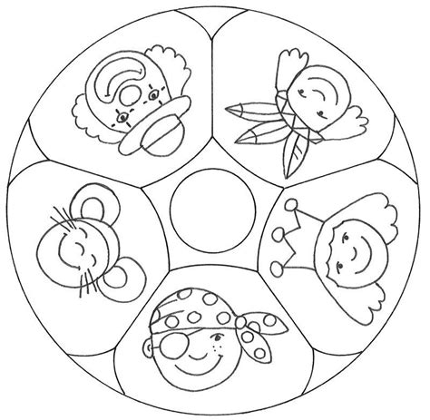 Basteln kionder fasching drucken : Ausmalbild Mandalas: Mandala Verkleiden kostenlos ...
