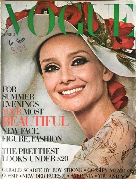 540 Audrey Hepburn April 1971 1159 British Vogue Covers History