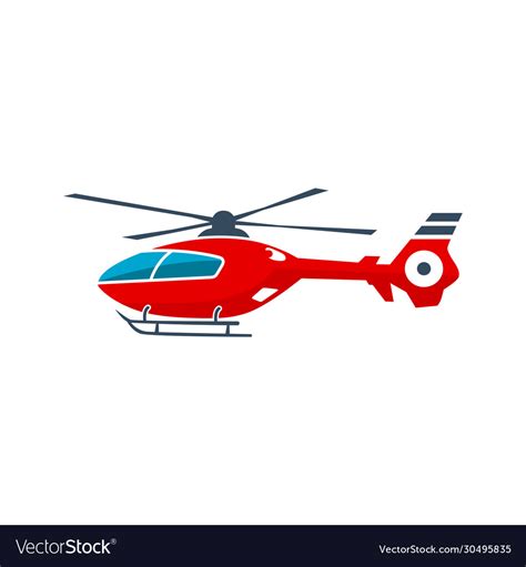 Helicopter Air Transportation Logo Royalty Free Vector Image