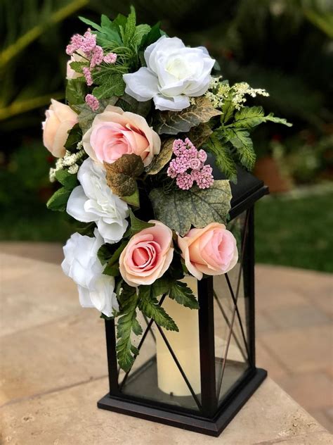 Wedding Reception Lantern Decor Pew Flowers Floral Swags Etsy