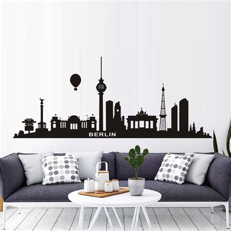 There's nothing more painful on the eyes than staring at a blank wall. DCTOP Hydrogen Balloon Berlin Wall Stickers For Living ...