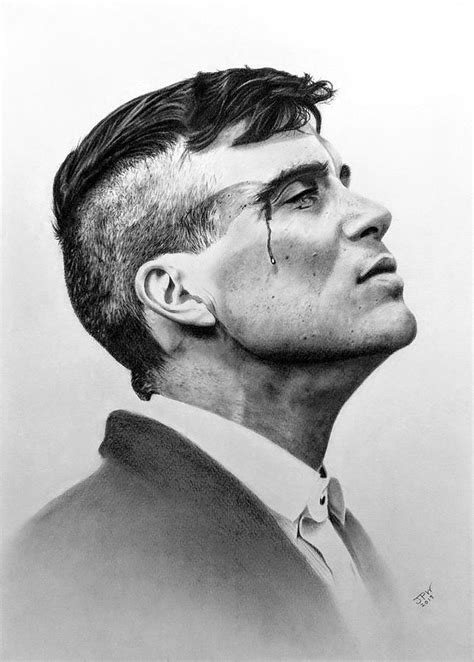 Tommy Shelby Drawing By Jpw Artist
