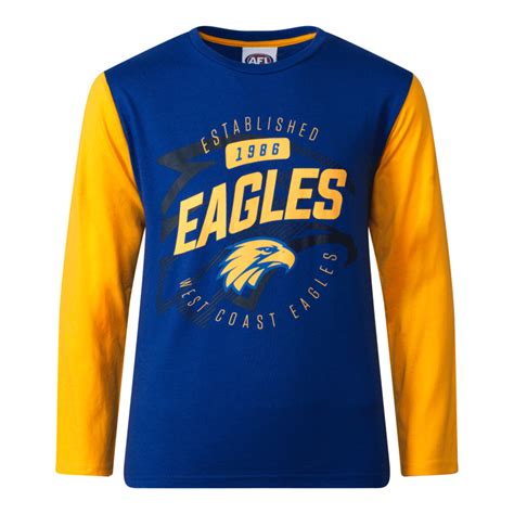 Grab yours today while stocks last. West Coast Eagles Youths Long Sleeve T-Shirt