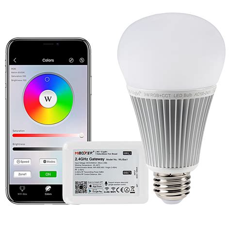 9w A19 Miboxer Wifi Smart Led Light Bulb Rgbtunable White