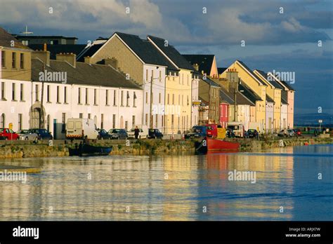 Long Walk View Of Claddagh Quay Galway Town Co Galway Ireland Stock