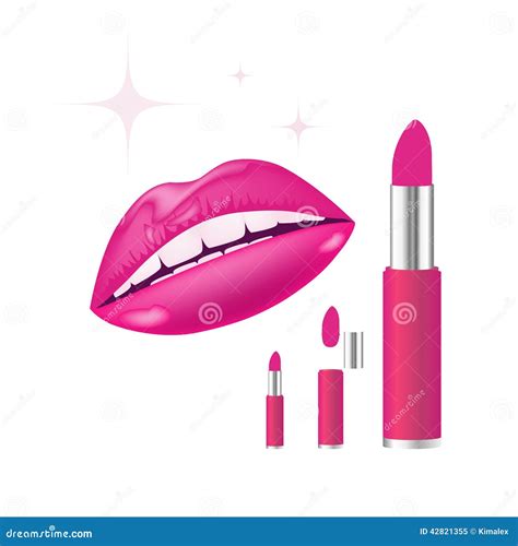 Lips And Lipstick Stock Vector Illustration Of Passion 42821355
