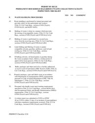 California Permit By Rule Permanent Household Hazardous Waste