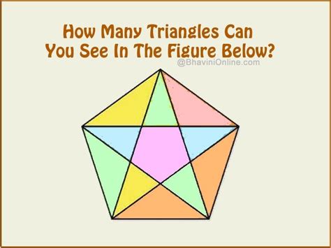 How Many Triangles Can You See In The Figure Below Word Puzzles For