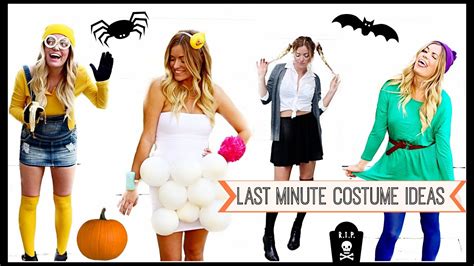 last minute diy halloween costumes style by dani youtube