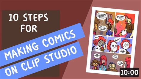 Making Comics On Clip Studio 10 Simple Steps Youtube