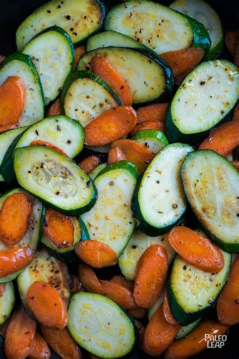 Once carrots have softened a bit, add the garlic. Sautéed Carrots And Zucchini | Paleo Leap | Recipe ...