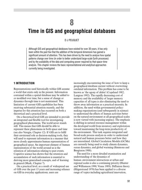 Ch 08 Pdf Geographic Information System Time