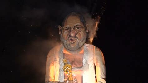 Harvey Weinstein Effigy Is Set Alight In Annual Bonfire Night