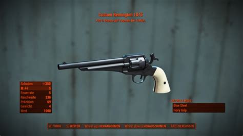 Custom Remington 1875 Revolver At Fallout 4 Nexus Mods And Community