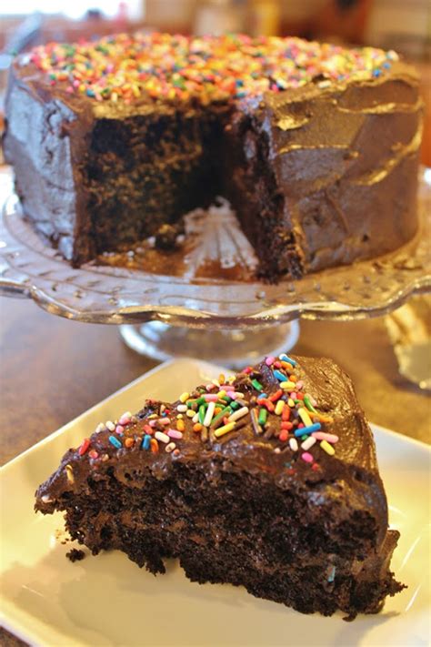 Chocolate cake, how do we love thee? Hershey's Perfect Chocolate Cake - Joyful Momma's Kitchen