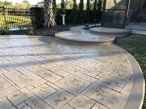 Stamped Concrete Lutz Tampa Land O Lakes Wesley Chapel Fl