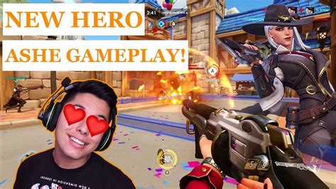 Asmr Overwatch New Hero Ashe Gameplay Youtube
