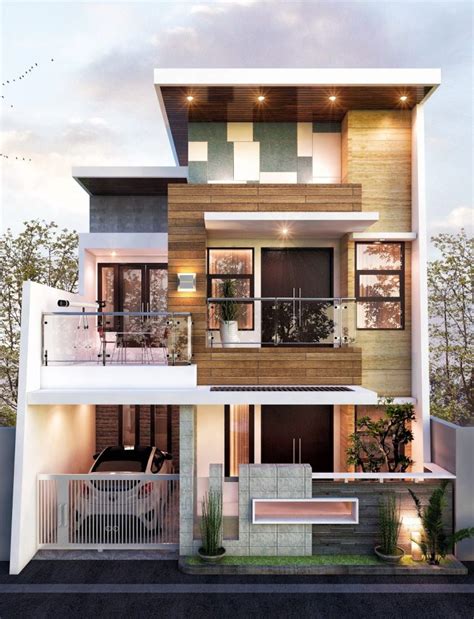 Desain teras rumah minimalis modern type 36 dan 45 terbaru 2016 via rumahpantura.com. Denah Rumah 2 Lantai Minimalis Modern Elegan - Content