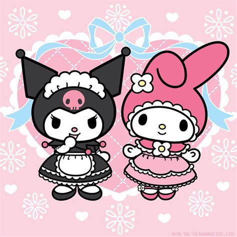 My Melody And Kuromi My Melody Sanrio Hello Kitty Art Hello Kitty My