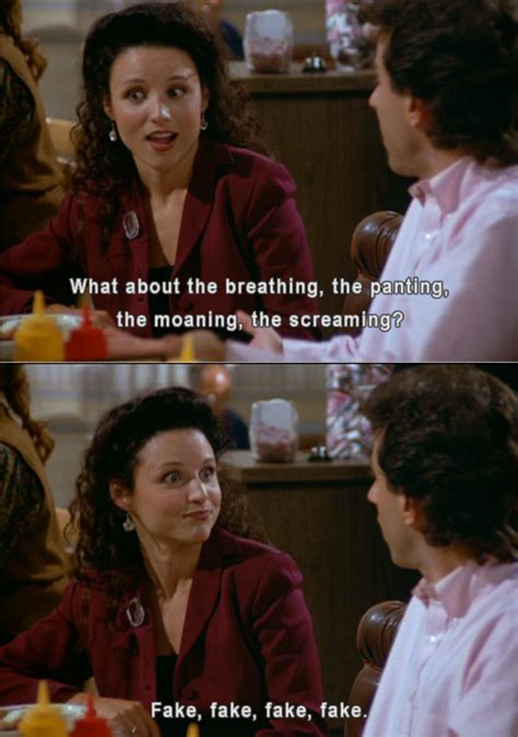 Seinfeld Quote Elaine Tells Jerry She Faked It All The