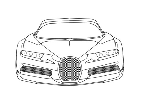 Desenhos De Bugatti Para Colorir Páginas Para Crianças