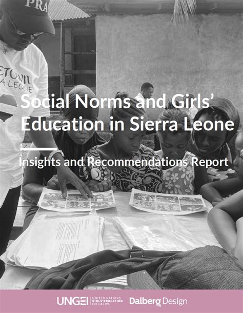 social norms and girls education in sierra leone ungei