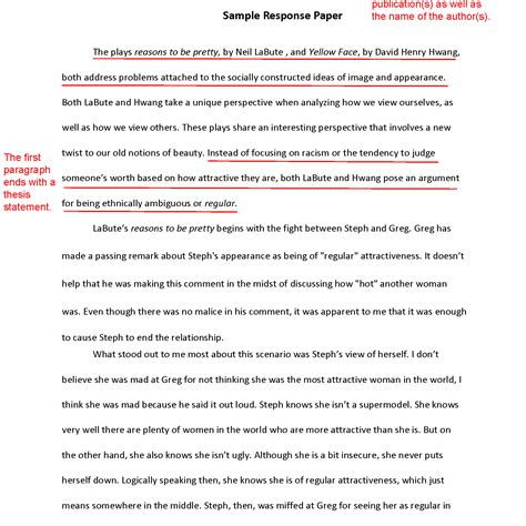 Summary Paragraph Template