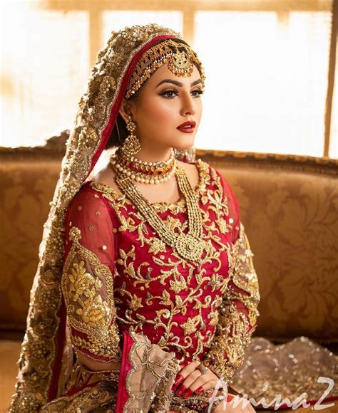 Pakistani Bridal Makeup Bridal Lehenga Red Indian Bridal Wear Indian Bridal Outfits Indian