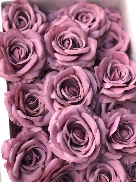 Mauve Flowers Head Mauve Wedding Dusty Mauve Pink Color Etsy