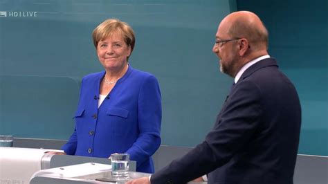 Umfragen Zum Tv Kanzlerduell Merkel Und Schulz So Stimmten Unsere