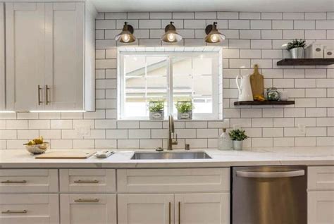 Kitchen Backsplash Ideas With White Cabinets Subway Tiles Besto Blog