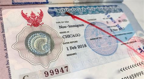 How Much Is The Cost Of A Thai Non Immigrant Visa Tieland To Thailand