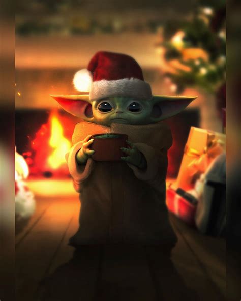 Christmas Baby Yoda Credit To Mizuriofficial Rbabyyoda