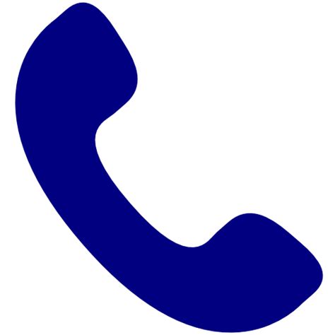 11 Navy Telephone Icon Images Blue Phone Icon Phone Icons Free