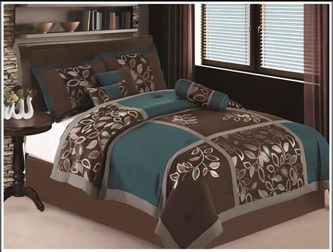 Teal And Brown Bedding Product Selections Homesfeed