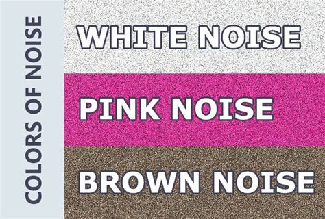 White Noise Vs Pink Noise Vs Brown Noise Definitions And Examples 2022