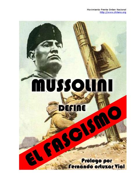 Mussolini Define El Fascismo By Editorial Fascinacion Issuu