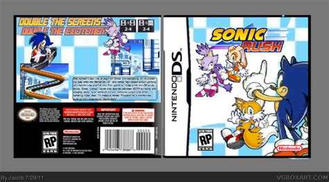 Sonic Rush Nintendo Ds Box Art Cover By Jacob
