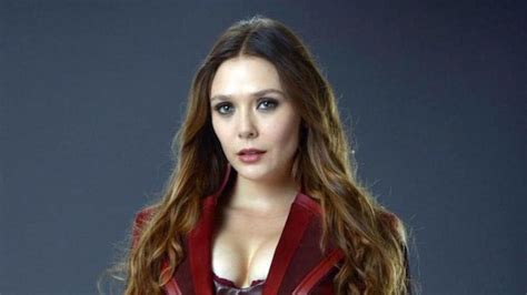 Im The Only One With A Cleavage Says Avengers Star Elizabeth Olsen As She Demands New Costume