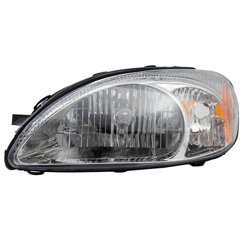 Drivers Halogen Headlight Assembly W Chrome Bezel For 00 07 Ford