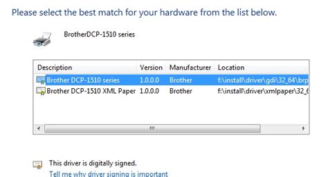 Non è quelo che stavi cercando? windows 7 - not able to install driver for DCP - 1510 ...