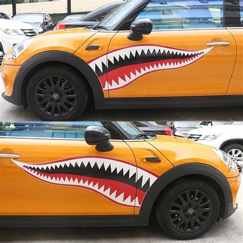 Mini Cooper Shark Decal Cool Sticker Carsoda