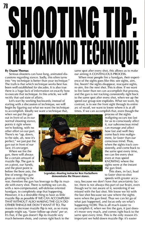 Shooting Tip: The Diamond Technique