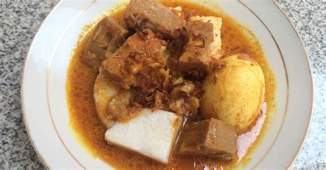 2,5 kg buah bangka (sudah direbus) 400 gr iga sapi 1,5 lt santan encer 1/2 lt santan kental 50 gr. Lontong sayur nangka - 7 resep - Cookpad