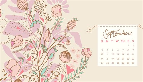 September Improve Calendar Wallpaper Desktop Best Aesthetic Wall