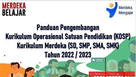 Panduan Pengembangan KOSP Kurikulum Operasional Satuan Pendidikan Sinau Thewe Com