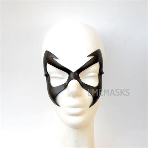 Black Cat Felicia Hardy Leather Mask 1990 Spiderman Tas Ms Etsy